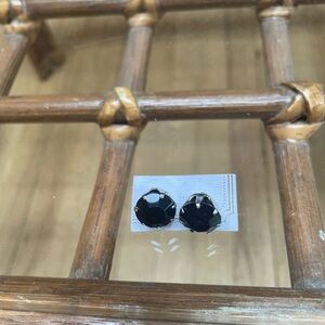 Elegant Black Stud Earrings